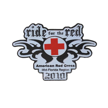 ride for the red ピンズ American Red Cross 赤十字 留め具付き