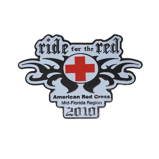 ride for the red ピンズ American Red Cross 赤十字 留め具付き