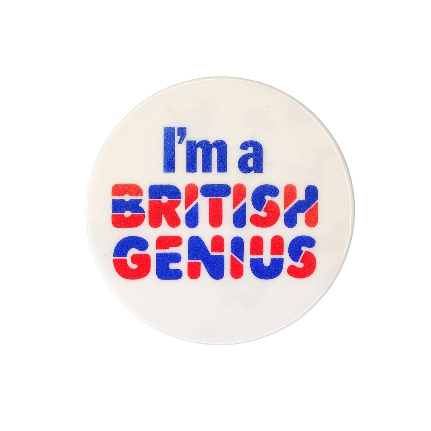 I'm a BRITISH GENIUS 缶バッジ バッチ