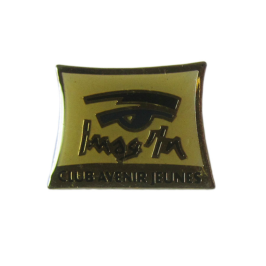 ピンズ 目 imagin CLUB AVENIR JEUNES フランス 留め具付き ピンバッジ