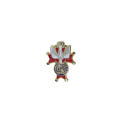 Knights of Columbus 4th Degree ピンバッジ 留め具付き