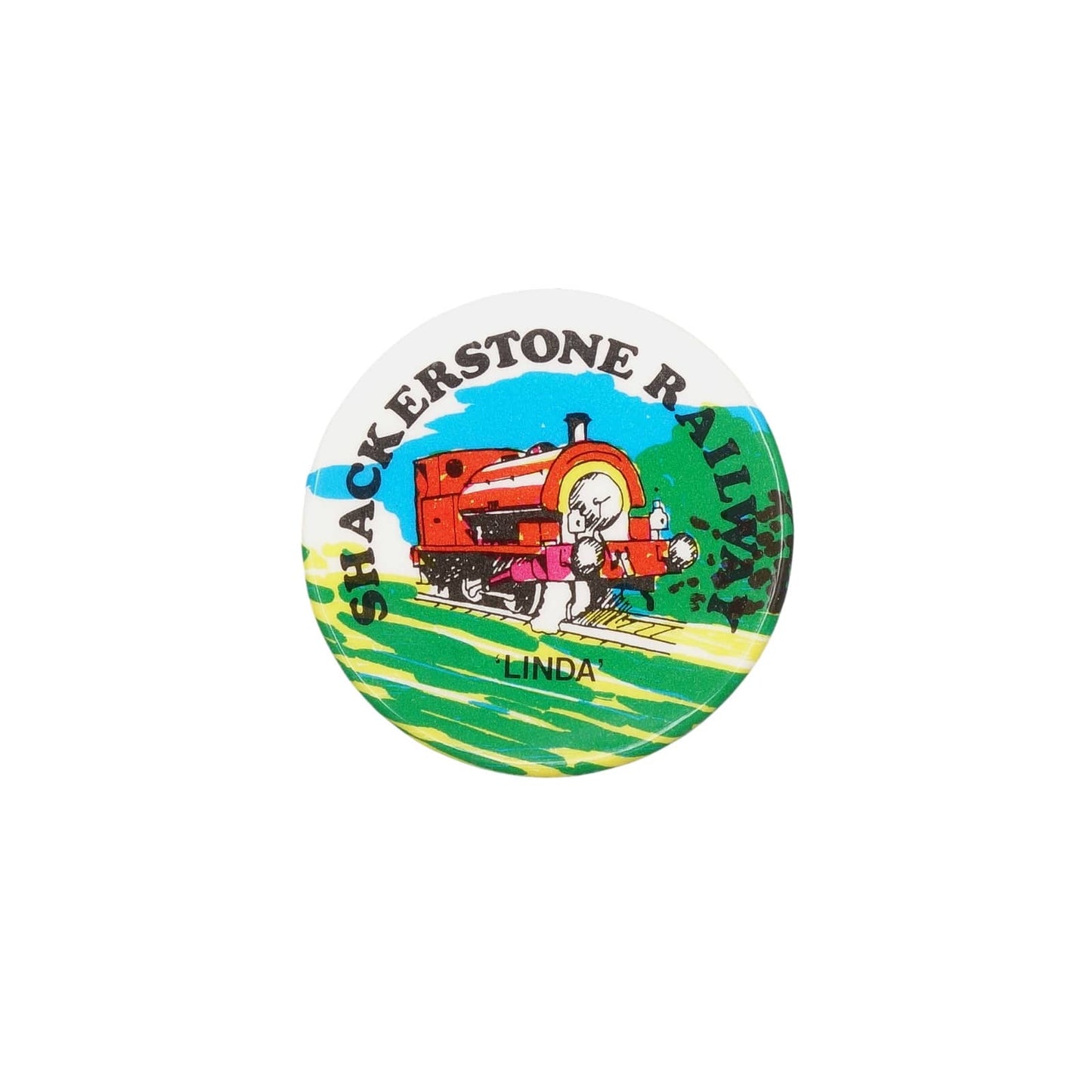 SHACKERSTONE RAILWAY リンダ 缶バッジ バッチ 蒸気機関車
