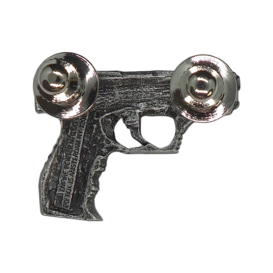 ピストル ピンズ WALTHER 拳銃 ピューター EMPIRE PEWTER MFG 留め具付