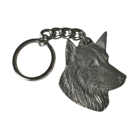 キーホルダー 犬 ベルジアン・シェパード・ドッグ Rawcliffe ピューター ビンテージ