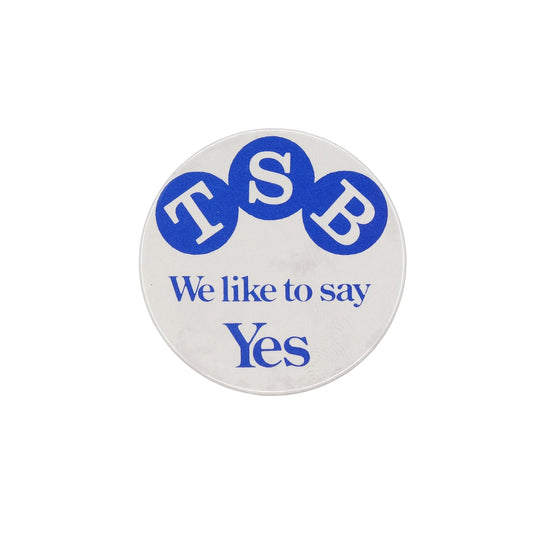 TSB銀行 缶バッジ バッチ We like to say Yes