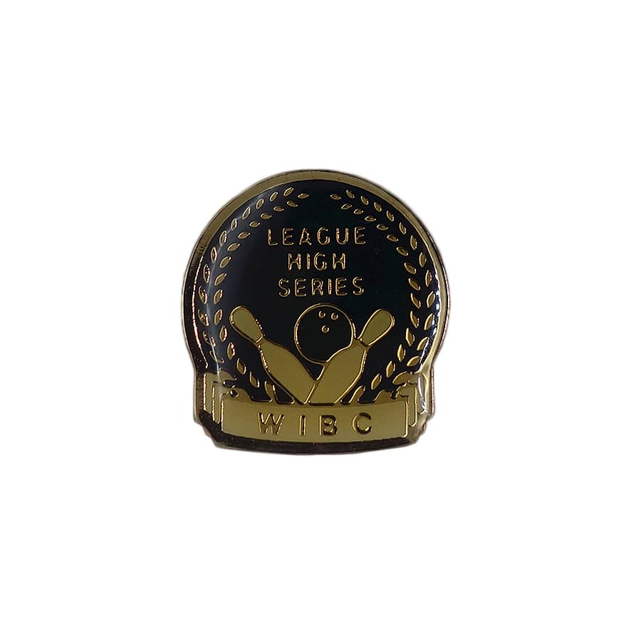 LEAGUE HIGH SERIES ボウリング ブローチ WIBC