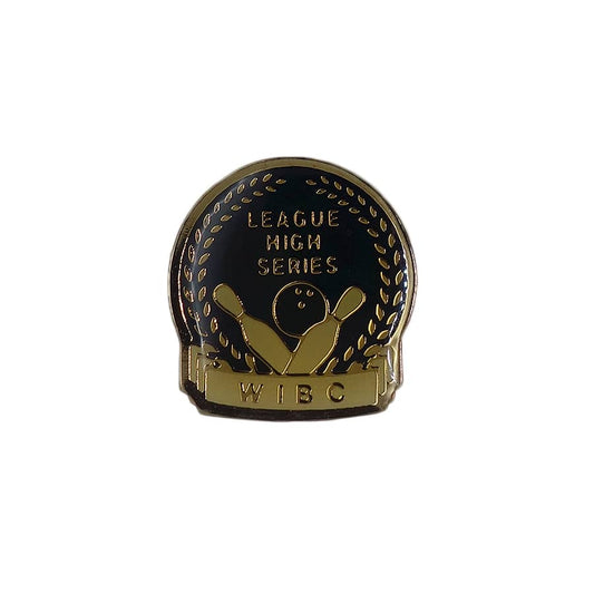 LEAGUE HIGH SERIES ボウリング ブローチ WIBC
