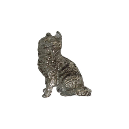 猫 ピンズ 留め具付き
