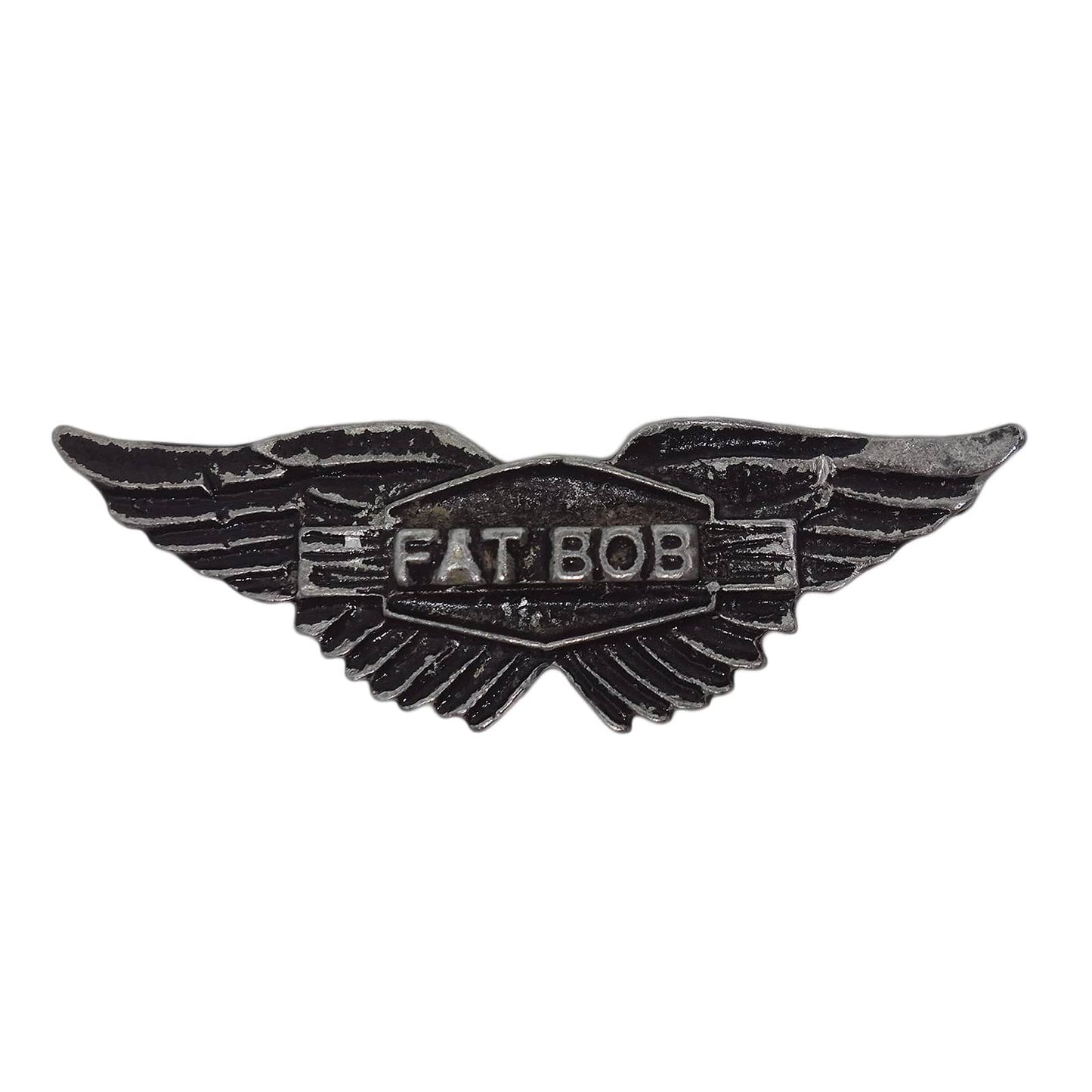 FAT BOB ウイング バイカー ピューター ピンズ