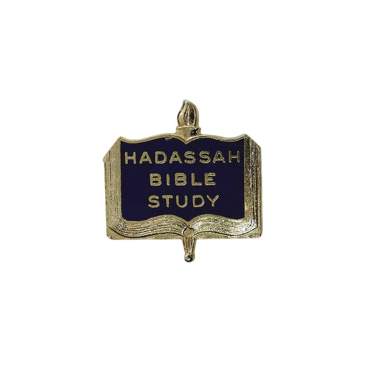 聖書とペン HADASSAH BIBLE STUDY ピンバッジ ブローチ