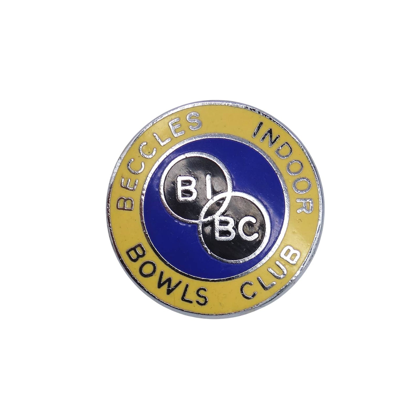 BECCLES INDOOR BOWLS CLUB ピンバッジ バッチ 英国 ローンボウルズクラブ
