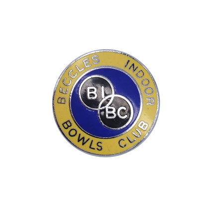 BECCLES INDOOR BOWLS CLUB ピンバッジ バッチ 英国 ローンボウルズクラブ