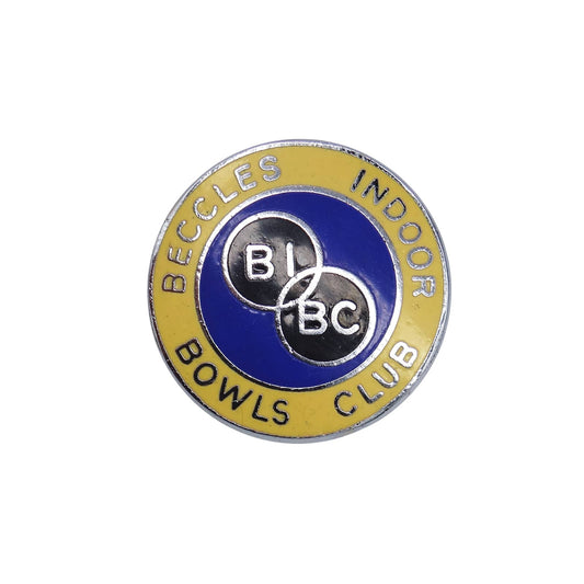 BECCLES INDOOR BOWLS CLUB ピンバッジ バッチ 英国 ローンボウルズクラブ