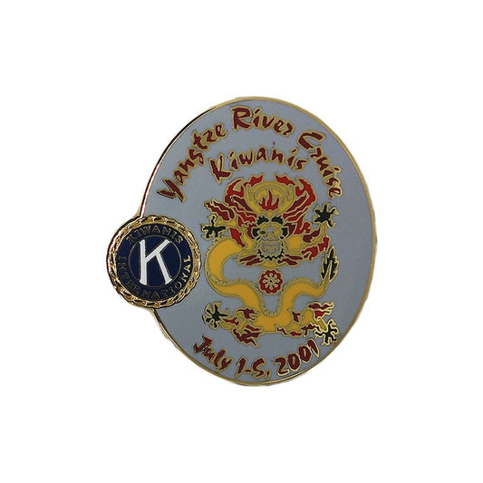 KIWANIS INTERNATIONAL ピンズ 龍 留め具付き