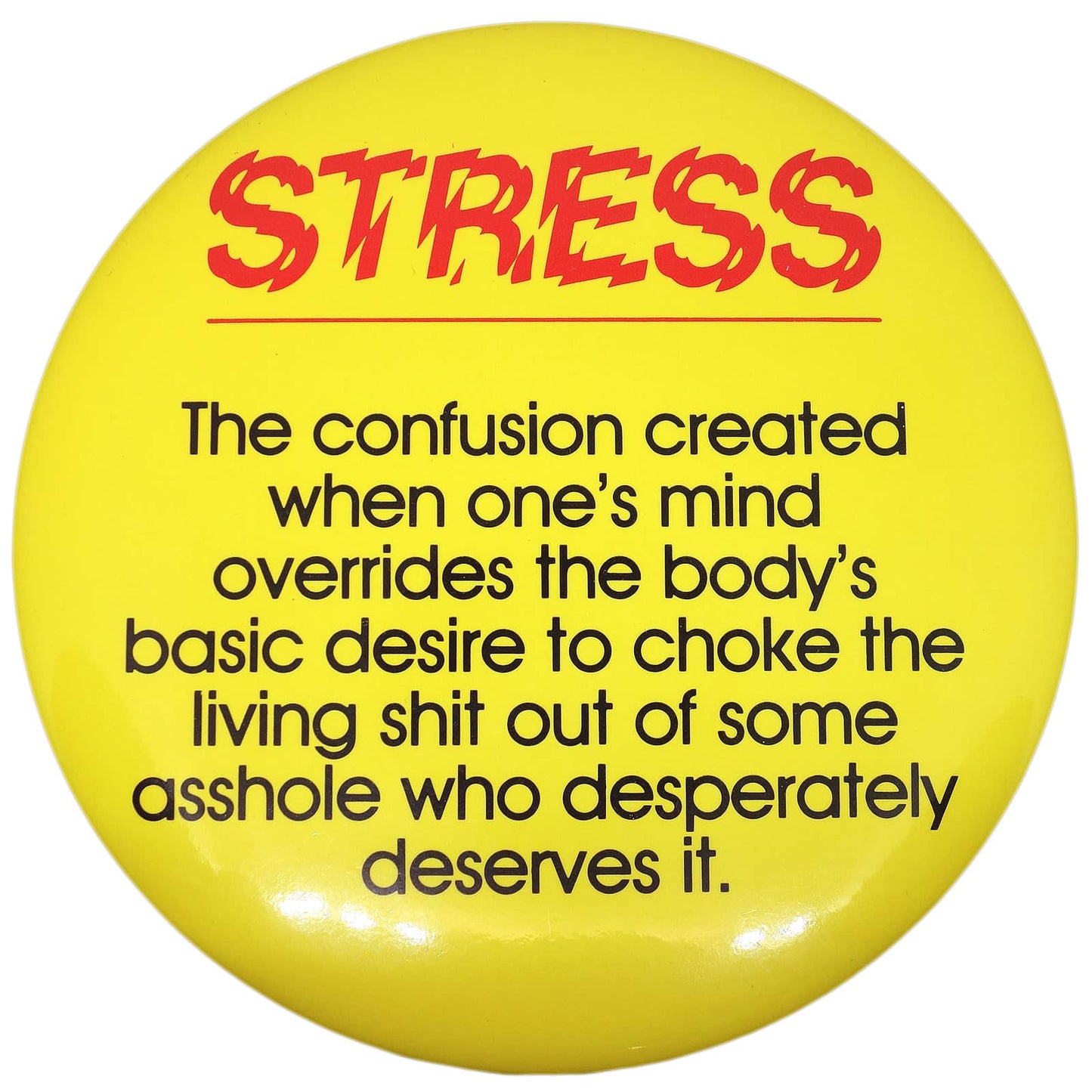 STRESS ドデカ スタンド付き 缶バッジ バッチ