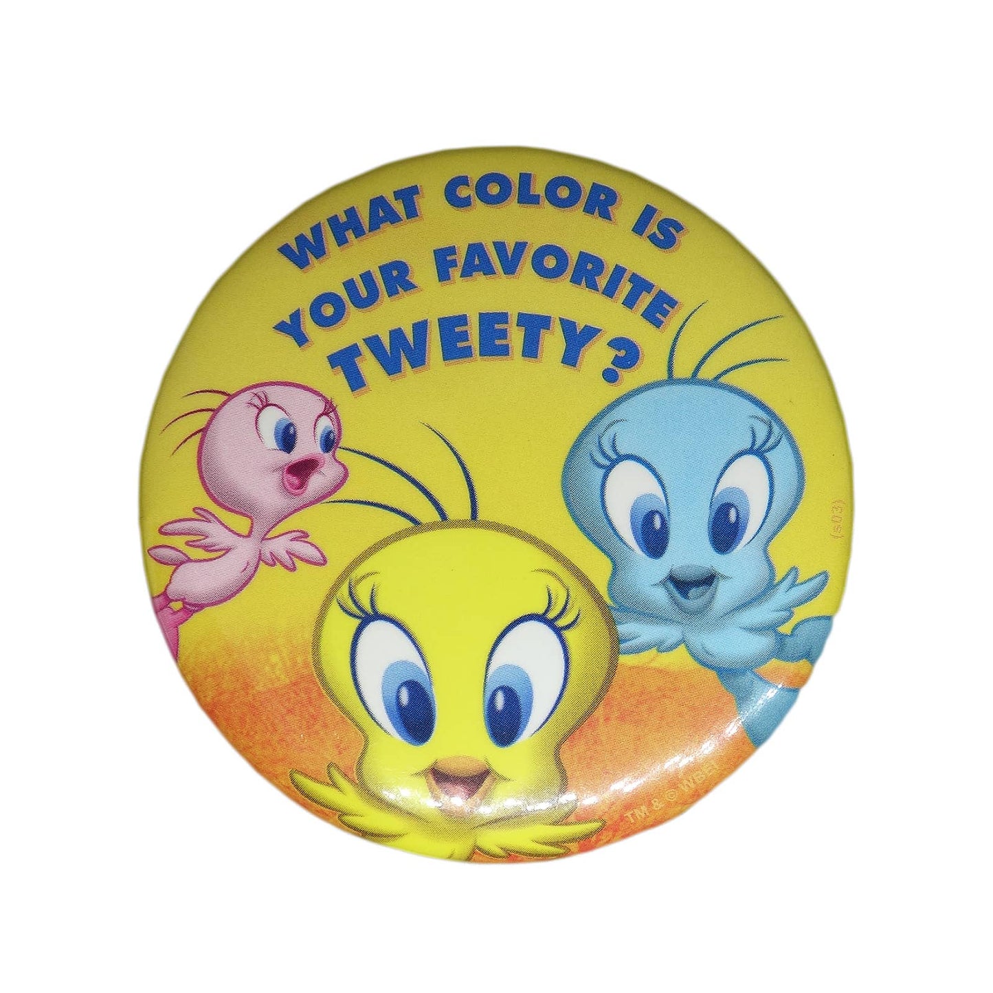 トゥイーティー 缶バッジ What Color Is Your Favorite Tweety?