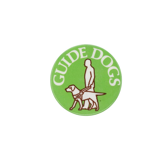 GUIDE DOGS 盲導犬 缶バッジ バッチ