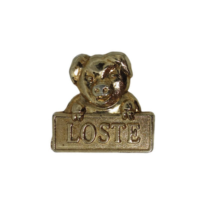LOSTE 豚 ピンズ 金色