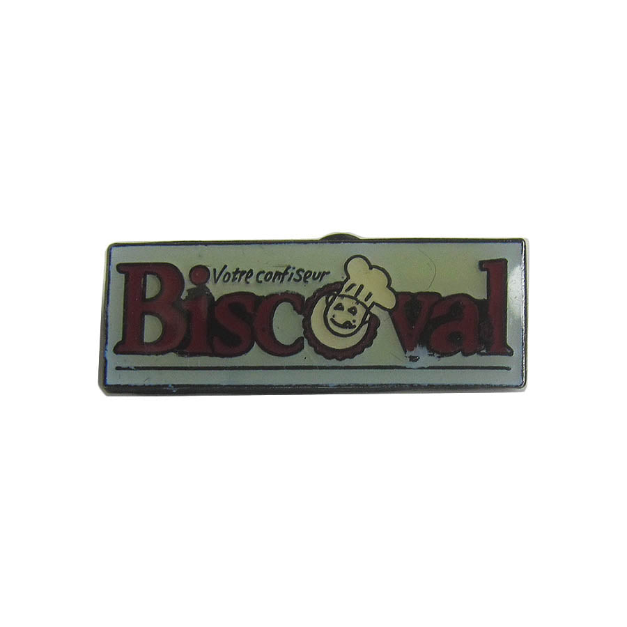 ピンズ Biscoval 留め具付き フランス レトロ ピンバッジ