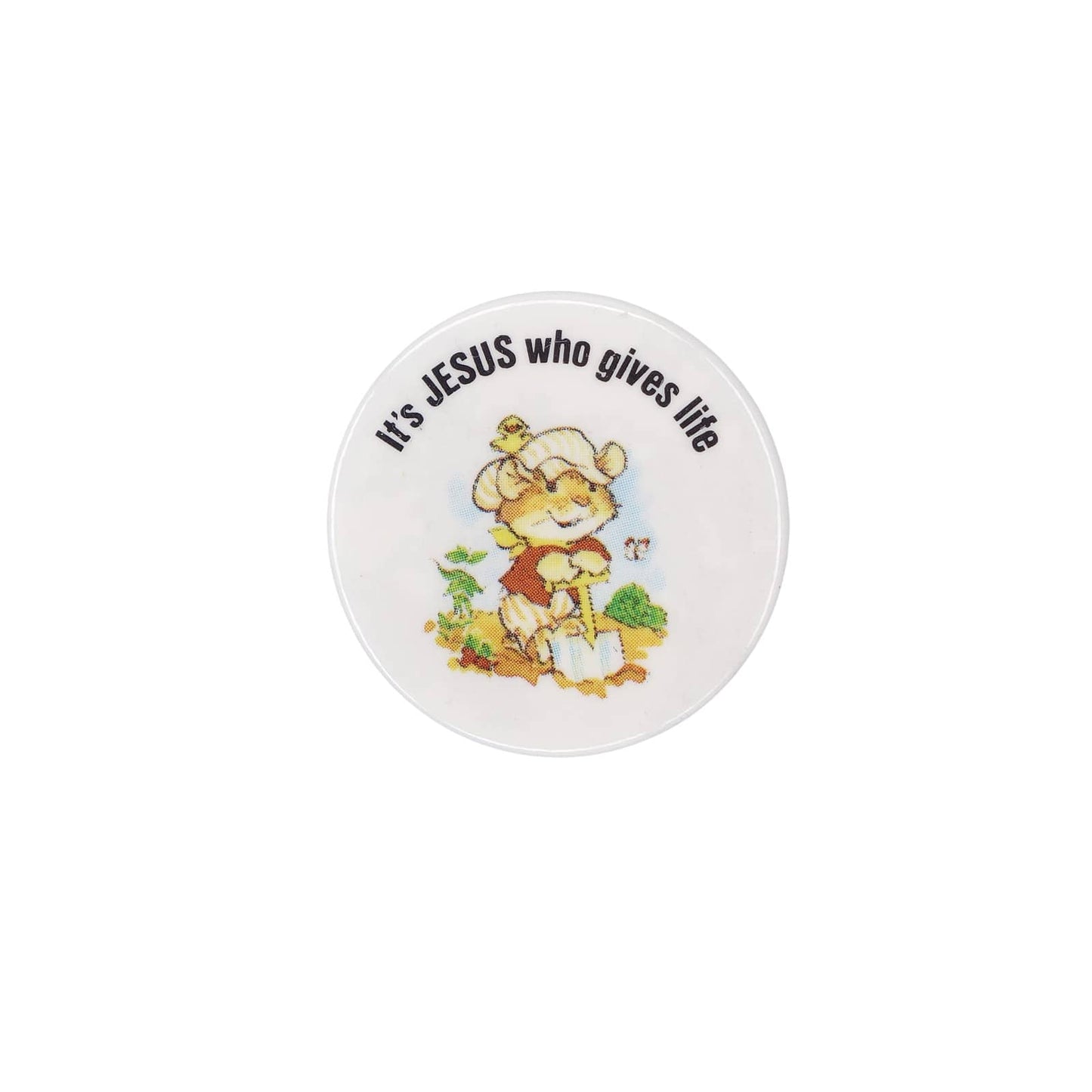 It's JESUS who gives life 缶バッジ バッチ