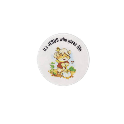 It's JESUS who gives life 缶バッジ バッチ
