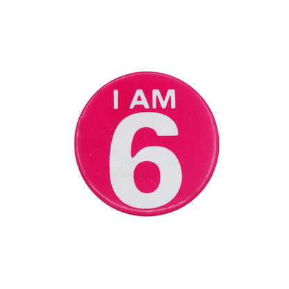 I AM 6 缶バッジ バッチ 6歳 誕生日