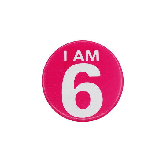I AM 6 缶バッジ バッチ 6歳 誕生日