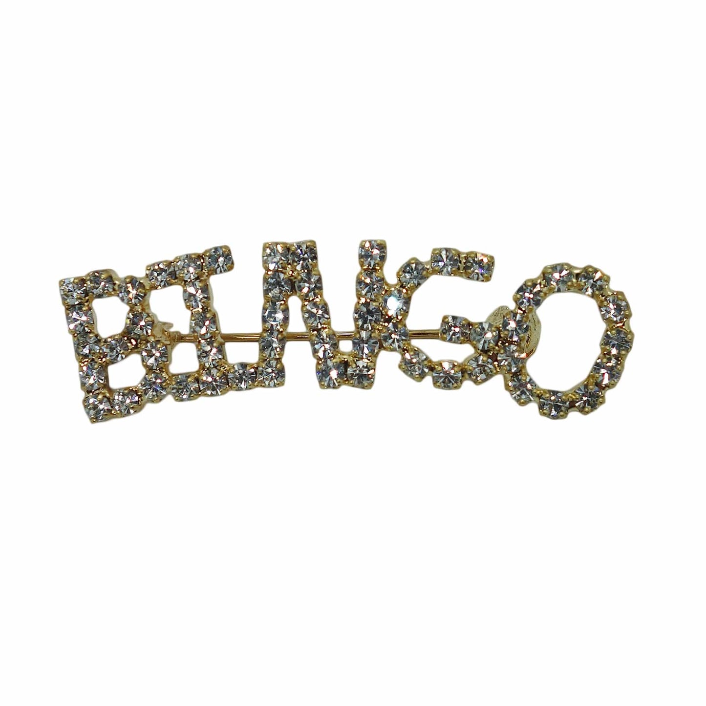 BINGO ラインストーン ブローチ ビンゴ