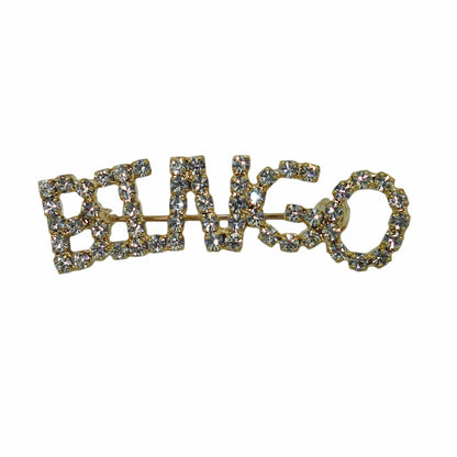 BINGO ラインストーン ブローチ ビンゴ