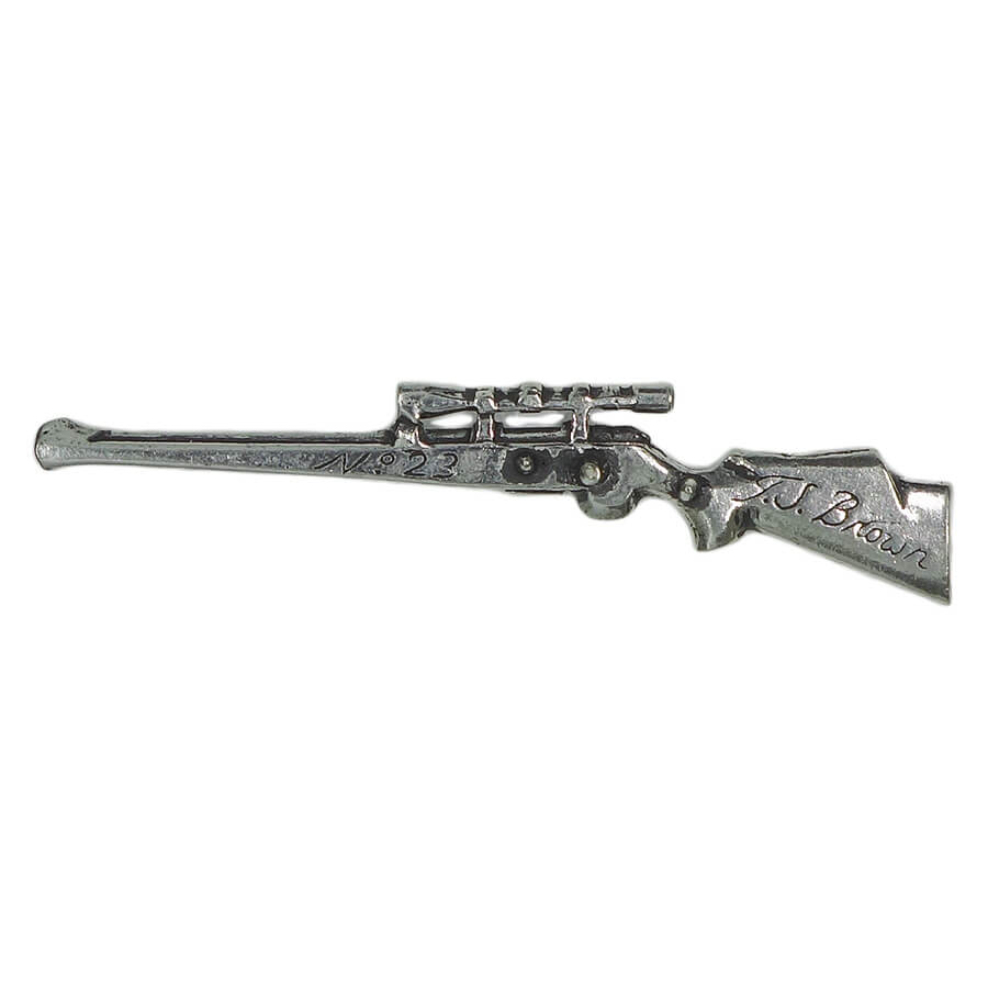 ライフル ピンズ 銃 J.S. Brown 留め具付き レトロ ピンバッジ