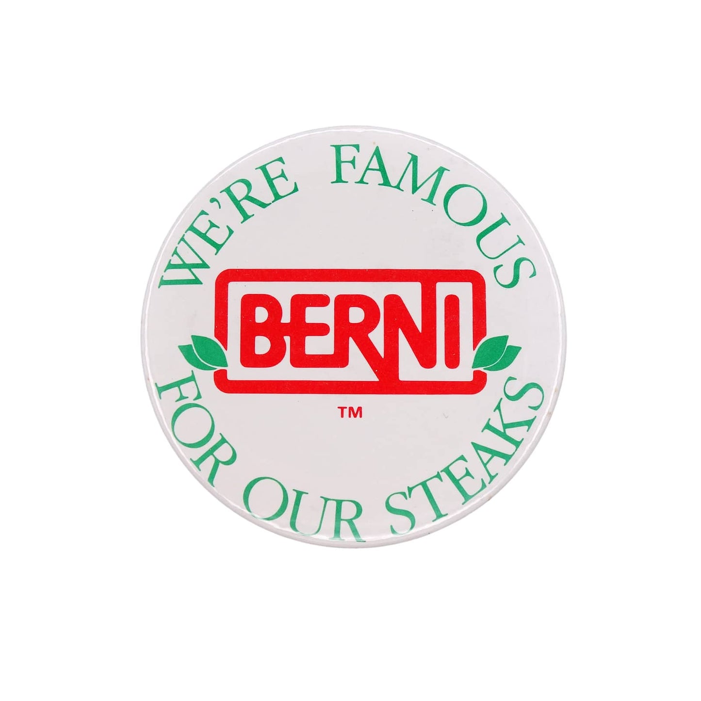 BERNI ステーキハウス 缶バッジ バッチ