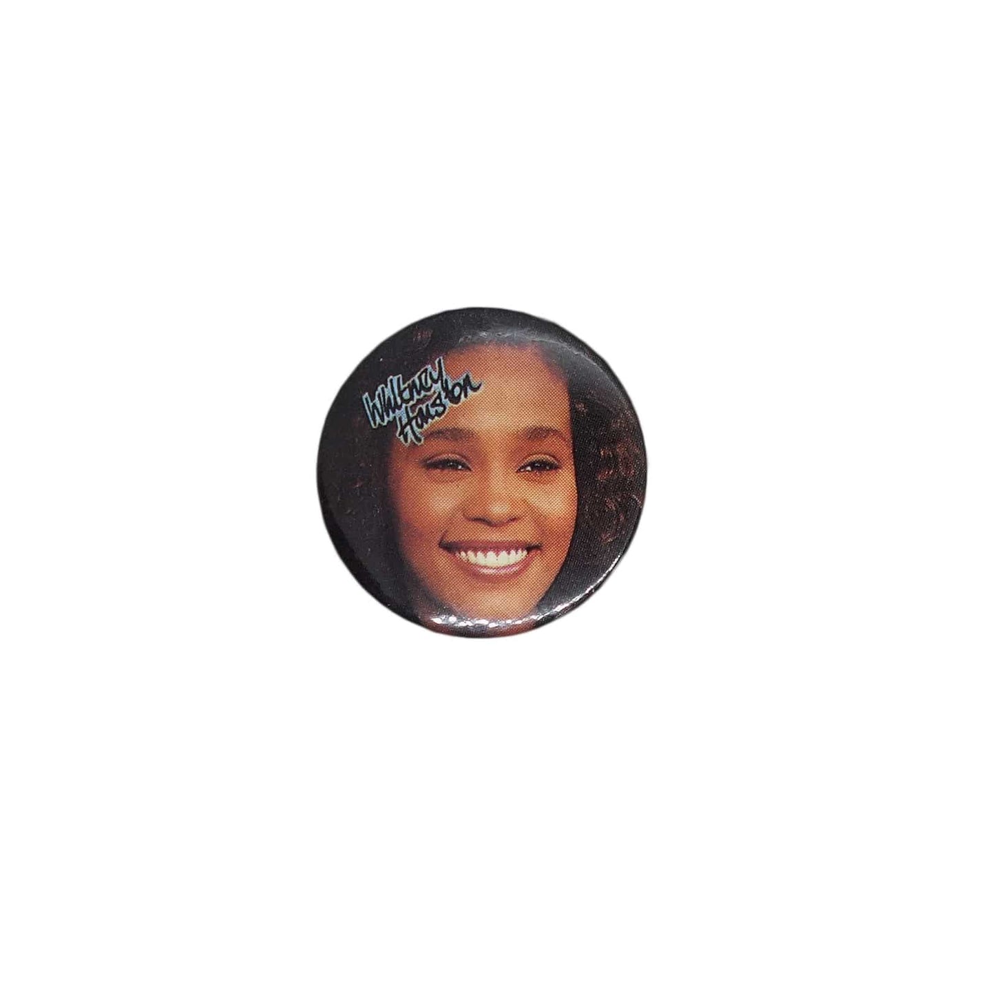 Whitney Houston ホイットニー・ヒューストン 缶バッジ バッチ R&Bシンガー