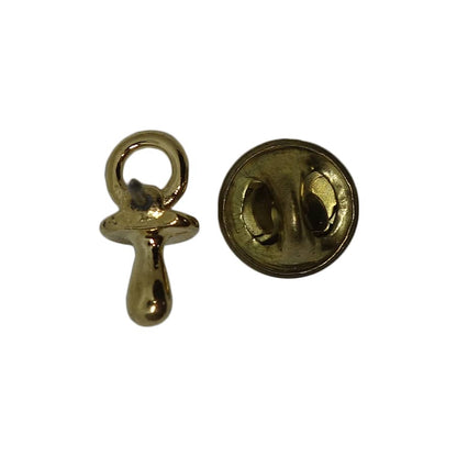 おしゃぶり ピンズ 金色 留め具付き