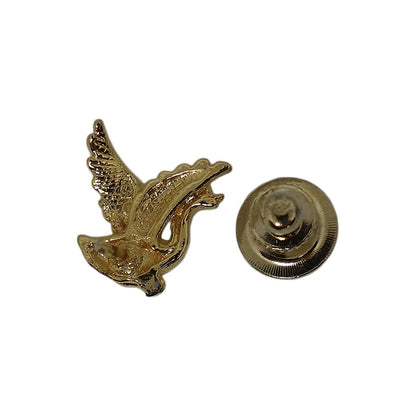 鳥 ピンズ 金色 留め具付き