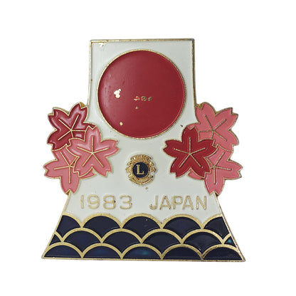 Lions Club ライオンズクラブ ビンテージ ブローチ 1983 JAPAN