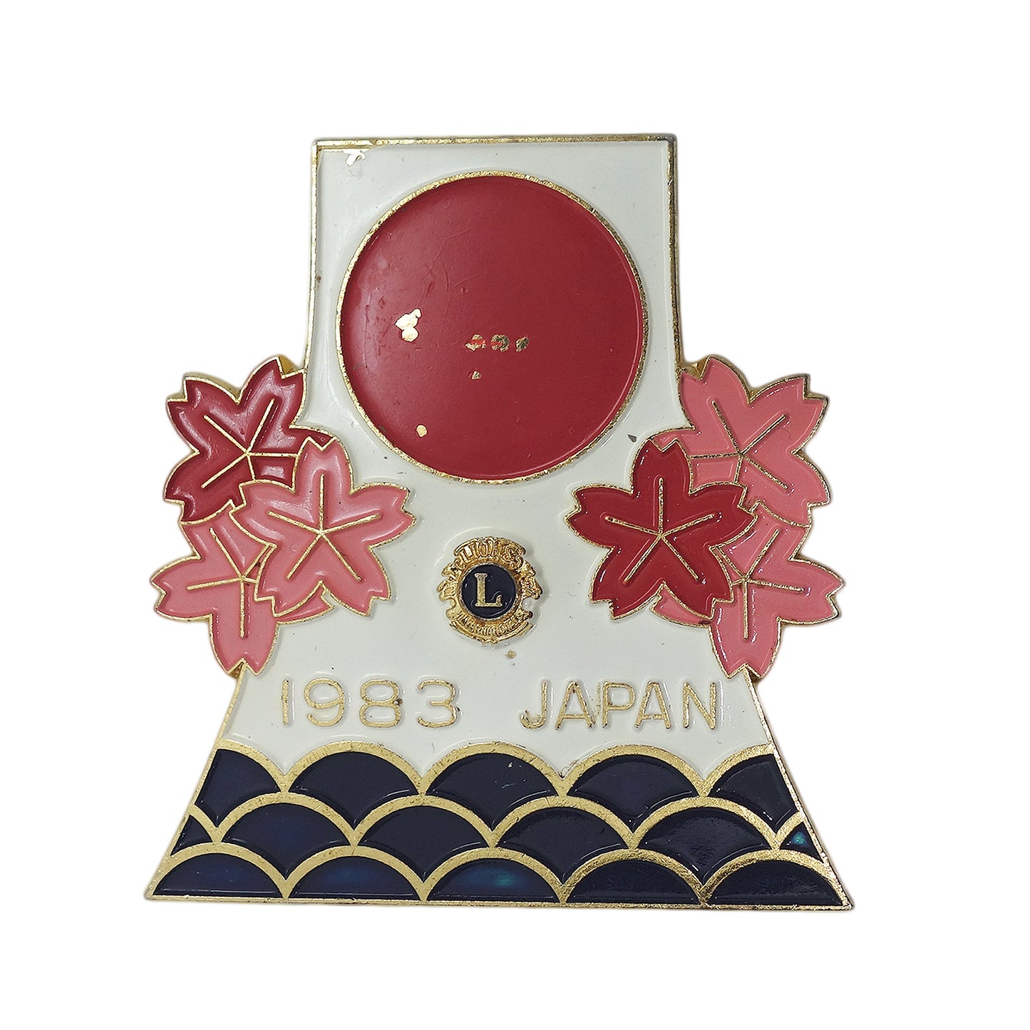 Lions Club ライオンズクラブ ビンテージ ブローチ 1983 JAPAN