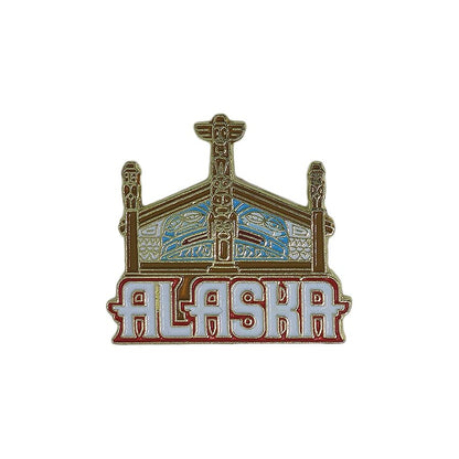 ALASKA トーテムポール ピンズ アラスカ 留め具付き