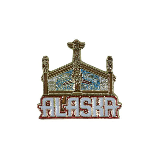 ALASKA トーテムポール ピンズ アラスカ 留め具付き