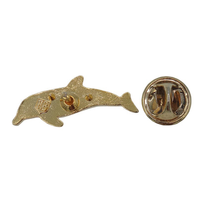 イルカ ピンズ 動物 金色