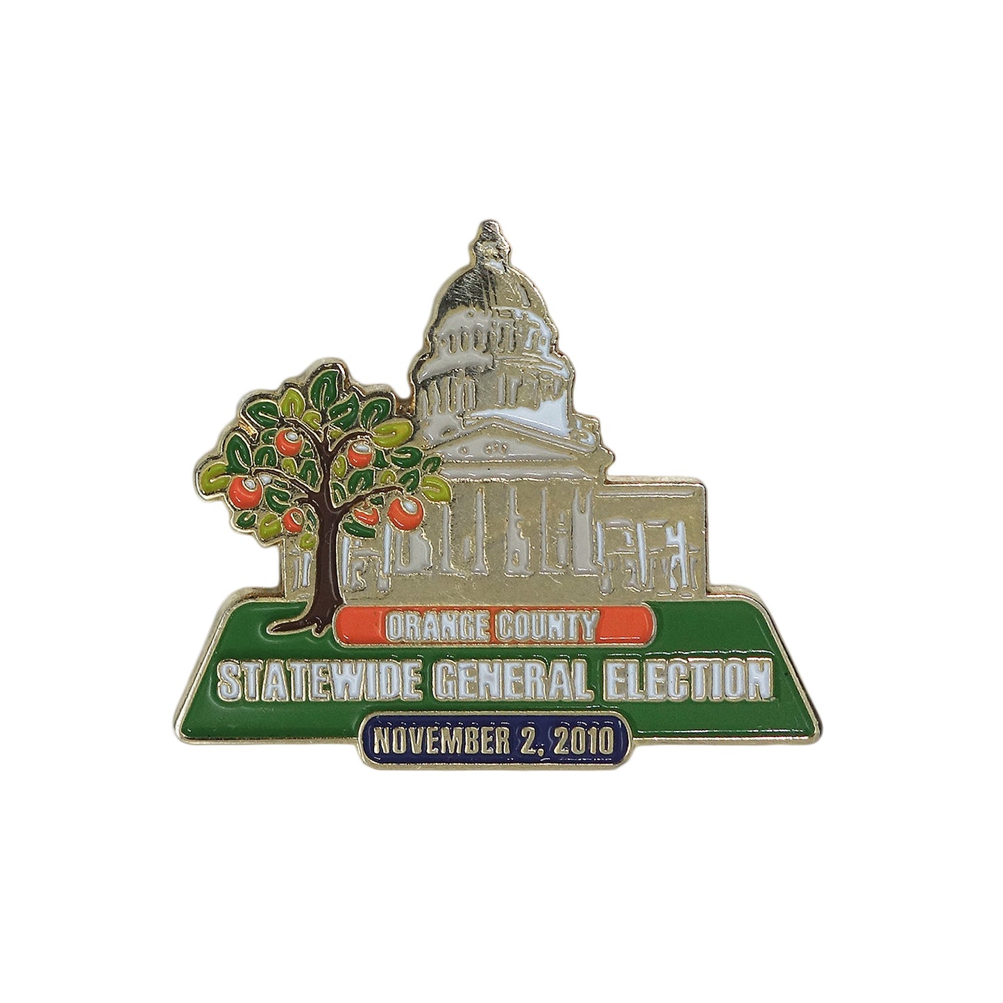 ORANGE COUNTY STATEWIDE GENERAL ELECTION ピンズ留め具付き