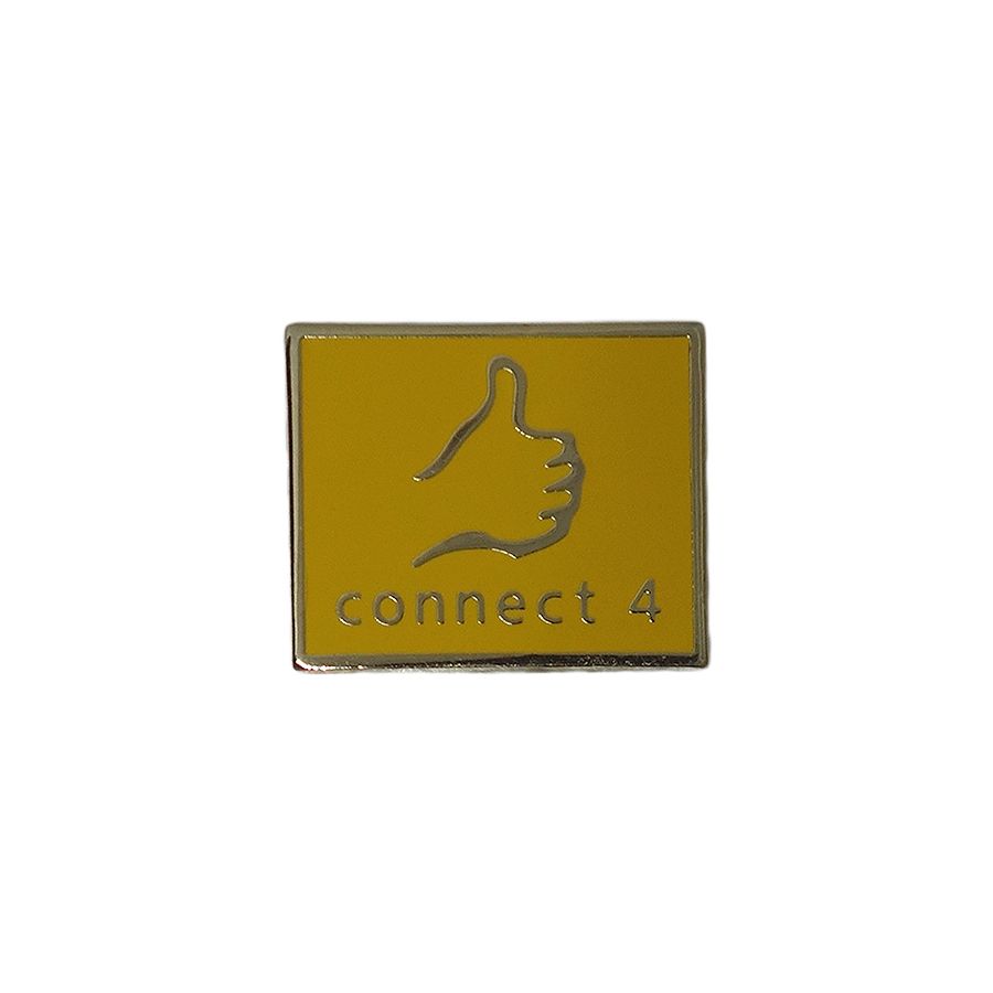 connect 4 ピンズ 留め具付き　サムズアップ
