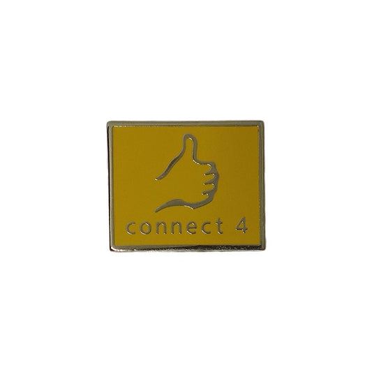 connect 4 ピンズ 留め具付き　サムズアップ