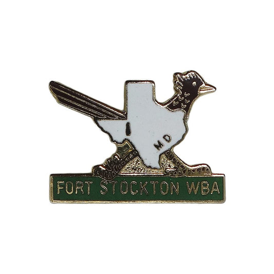 FORT STOCKTON WBA ボウリング ピンバッチブローチ 鳥 テキサス州