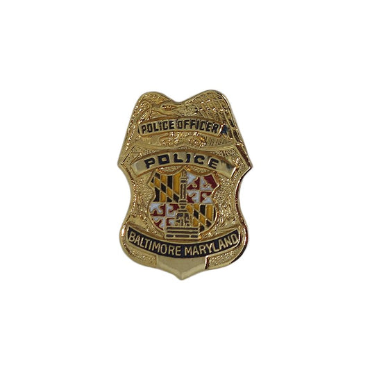 POLICE ピンズ ボルチモア警察 留め具付き