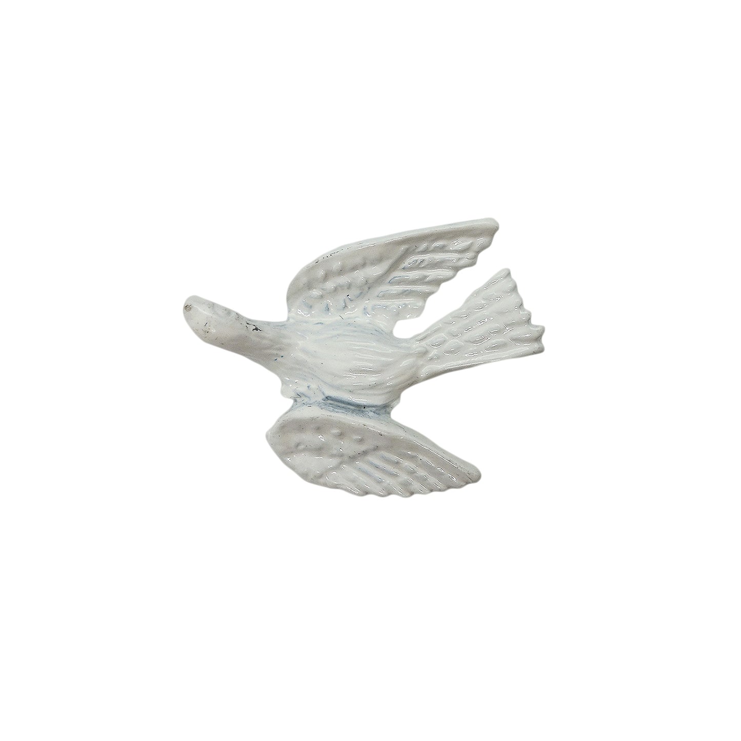 白鳩 ピンズ 鳥  留め具付き