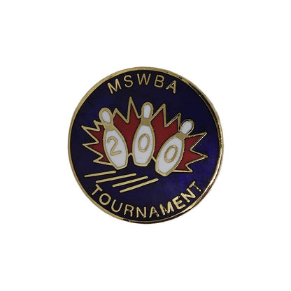 MSWBA TOURNAMENT ボウリング ピンズ 留め具付き