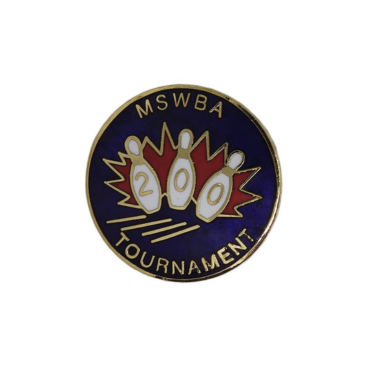 MSWBA TOURNAMENT ボウリング ピンズ 留め具付き