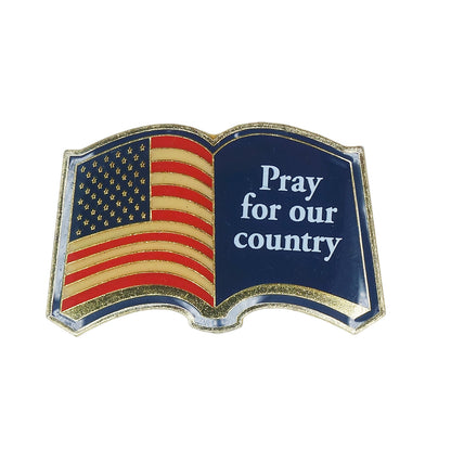 Pray for our country ピンズ 星条旗