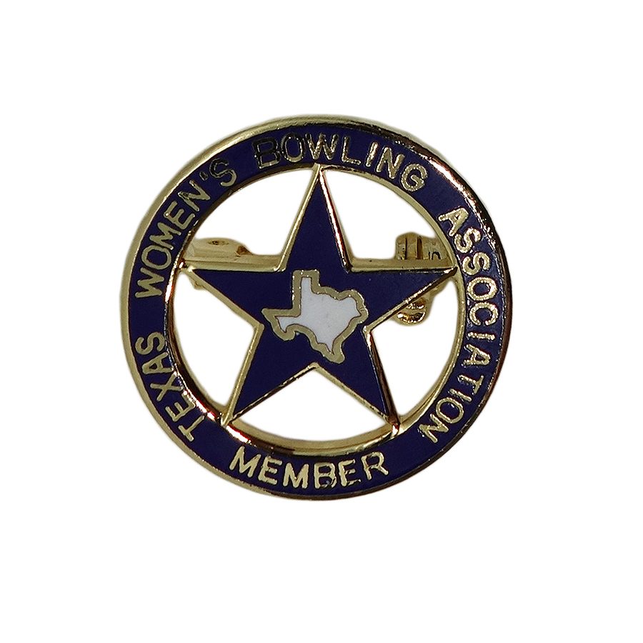 TEXAS WBA ボウリング ピンバッジ ブローチ テキサス州