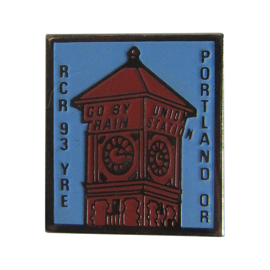ピンズ Portland Union Station アメリカ 留め具付き レトロ ピンバッジ